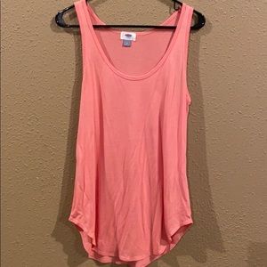 Old Navy peach flowy tank top